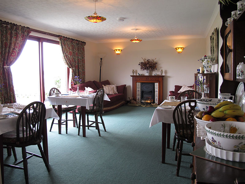 Dining room at Soleil D'or Guest House in Bryher Isles of Scilly