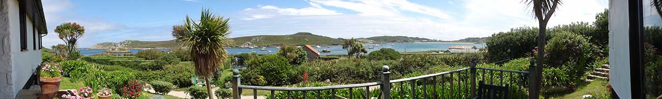 View from Soleil D'or Guest House in Bryher Isles of Scilly